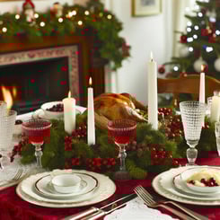 christmas dinner table