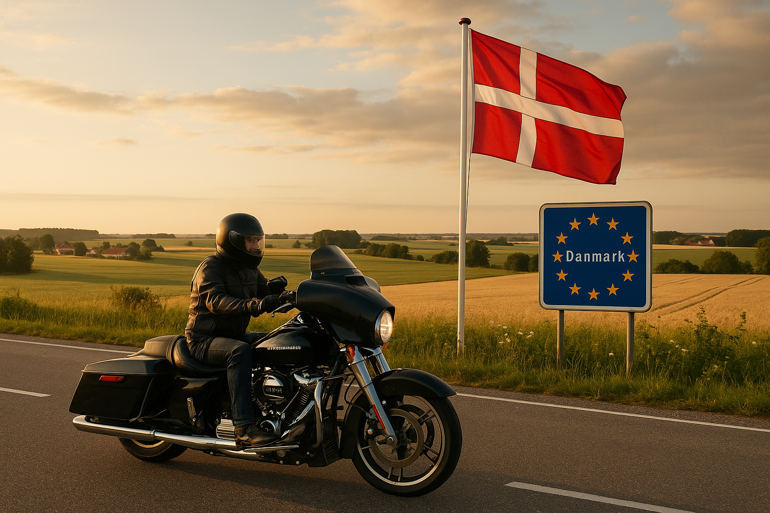 roadtrip on a harley davidson through denmark-1